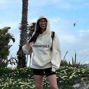Essentials cream hoodie